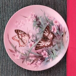 "White Peacocks" By Lena Liu  1989 Collector Plate Bradford Exchange